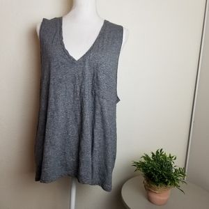 Madewell whisper cotton v-neck tank